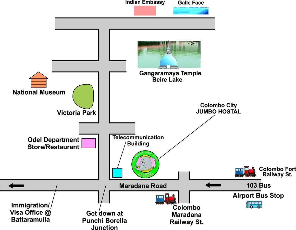 Colombo City Jumbo Backpackers Hostel ภายนอก รูปภาพ
